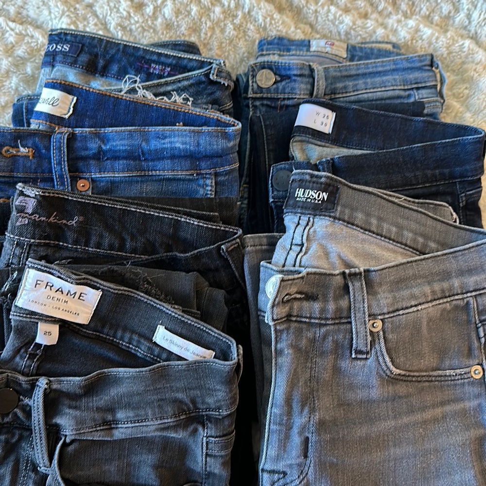Lot of skinny designer denim size 24 and 25